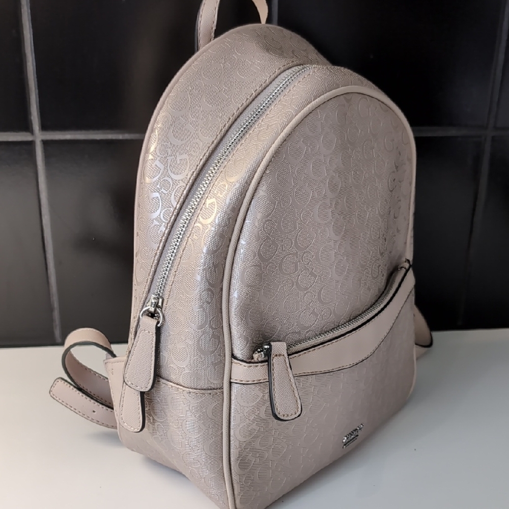 GUESS Pink-Cream Backpack - Picture 3 of 4
